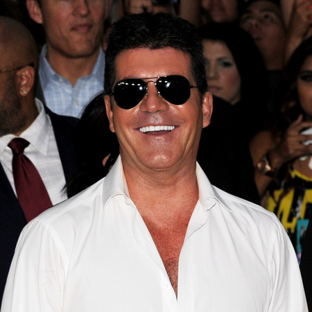 Simon Cowell and Demi Lovato at X Factor US Season 2 premiere