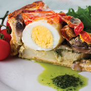 Surf cook book veggie breakfast pie