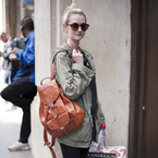 Clare: I bought this bag near Camden Lock in London, it's big and comfy so I love it
