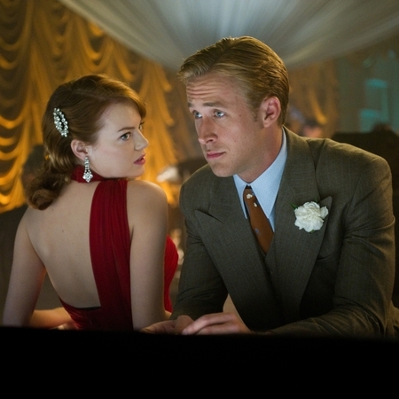 Emma Stone and Ryan Gosling in Gangster Squad
