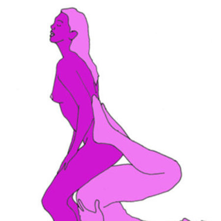 The upside down slide sex position