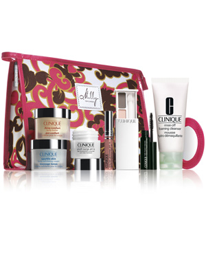 Designer make-up bag free with Clinique