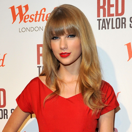 Taylor Swift Westfield London Xmas lights 2012