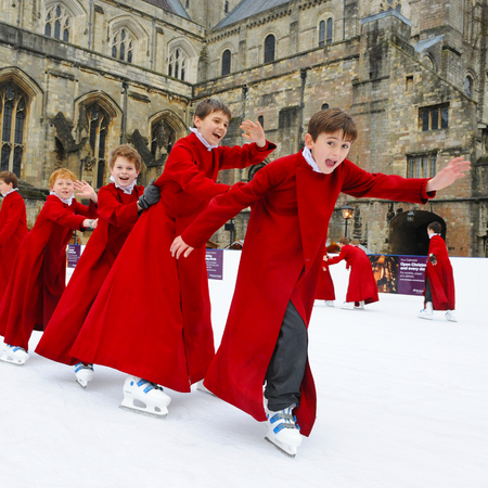 Winchester cathedral ice rink