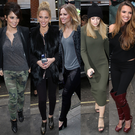 Girls Aloud visit BBC Radio 1 November 2012