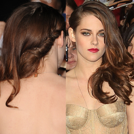 Kristen Stewart hair at Twilight Breaking Dawn Part 2 LA premiere