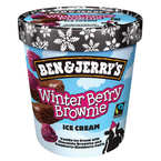 Ben and Jerry's Winter Berry Brownie flavour 