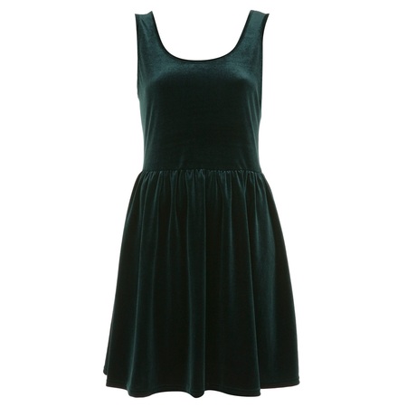 SHOP! Green velvet dress