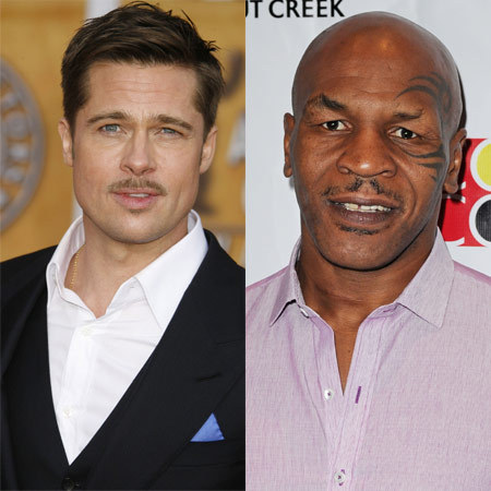 Brad Pitt and Mike Tyson