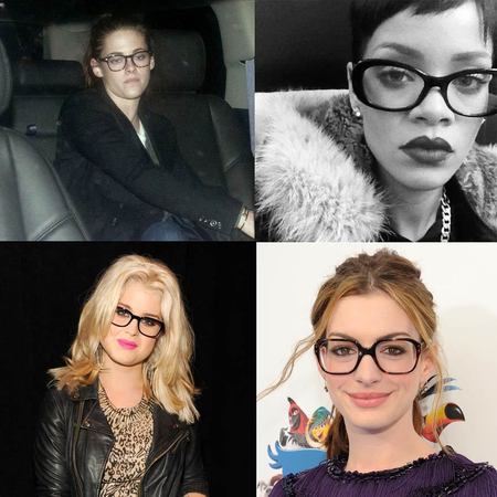 CELEBRITY TREND: Geek chic glasses