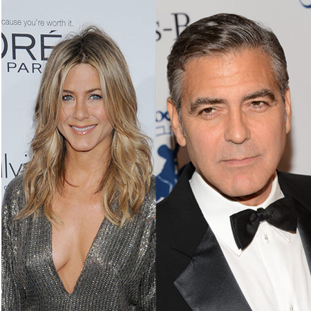 Jennifer Aniston and George Clooney