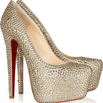 Christian Louboutin Daffodile 160 crystal-embellished suede pumps, £3,795, Net-A-Porter.com