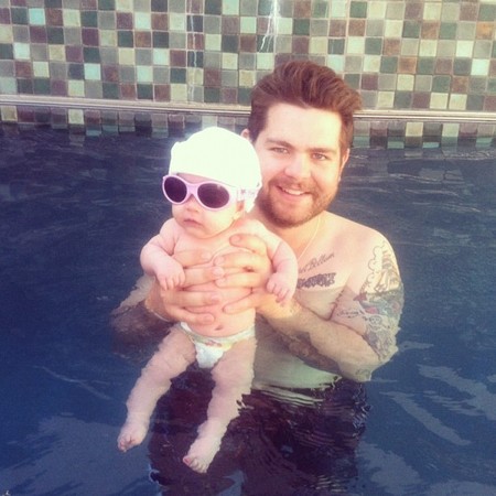 Jack Osbourne and baby Pearl