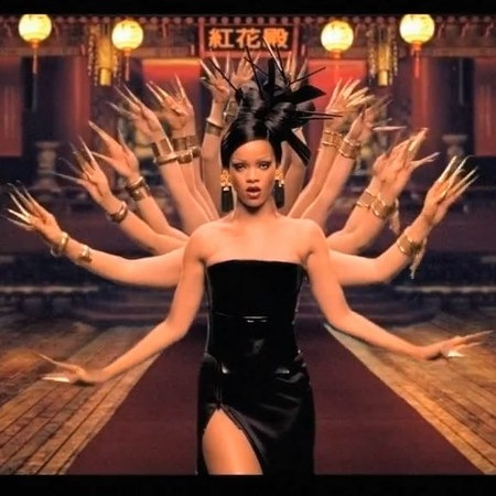 Rihanna in Princess of china music video