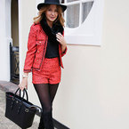 Millie Mackintosh styles Aspinal handbag with River Island