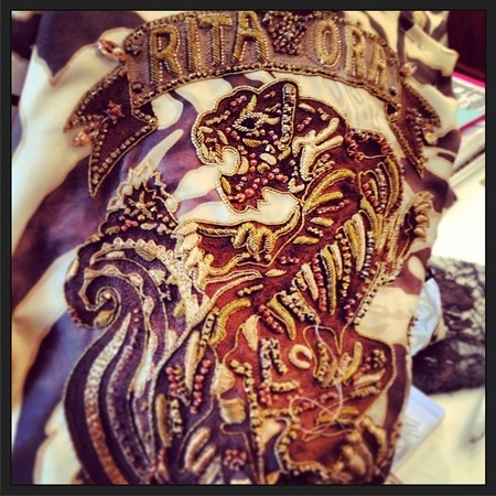 Rita Ora flaunts custom Emilio Pucci jacket from Radioactive tour wardrobe