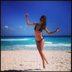 Celebrity postcards: Miranda Kerr in Mexico