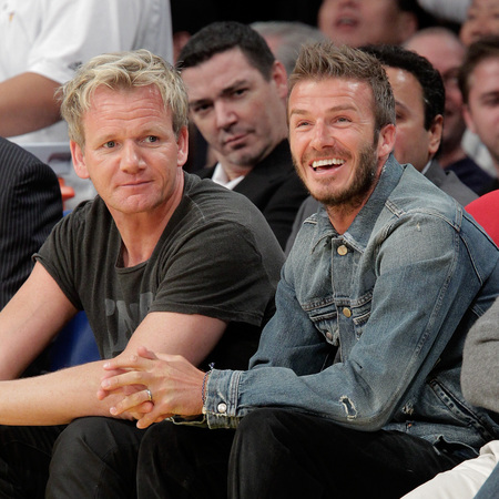 Gordon Ramsay and David Beckham