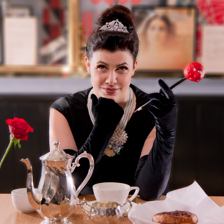 Kirstie Allsopp channels Audrey Hepburn for Comic Relief campaign