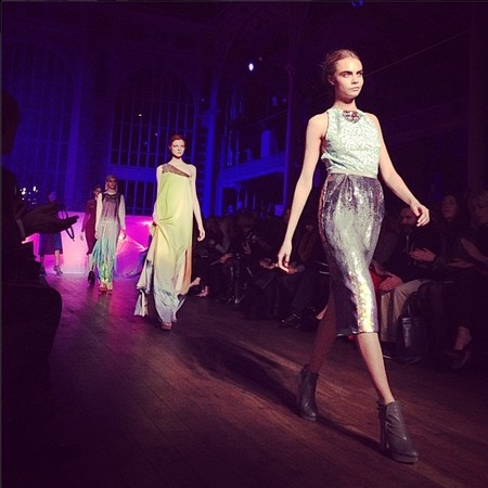 Cara Delevingne at Matthew Williamson AW13