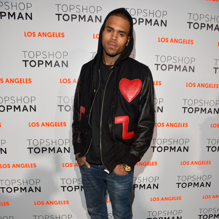 Chris Brown at Topshop Topman LA store opening