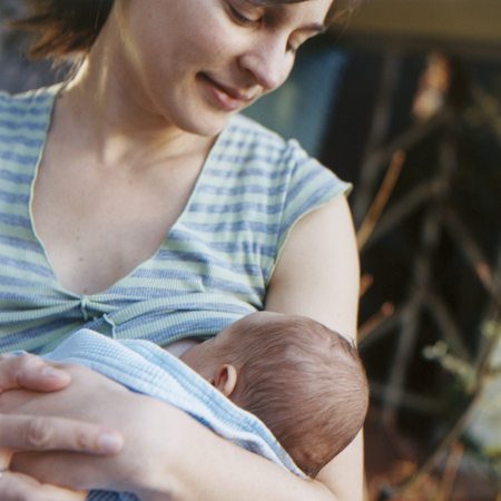 woman breastfeeding