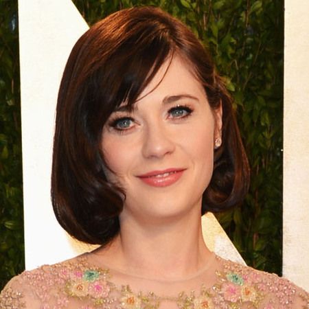 Zooey Deschanel at Vanity Fair Oscars afterparty