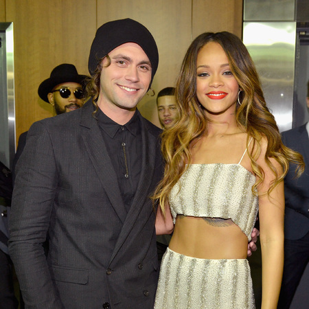 Mikky Ekko and Rihanna at the Grammys 2013 party