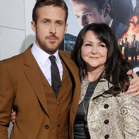 Ryan Gosling and his mum Donna Gosling at the Gangster Squad Los Angeles Premiere