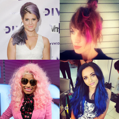 Celebrity trend bright hair