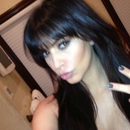 Kim Kardashian gets a new blunt fringe