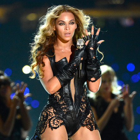 Beyoncé performs at the Super Bowl