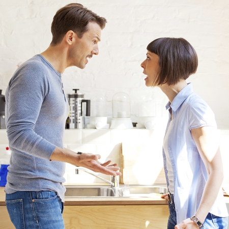 Couple arguing, dating and relationship