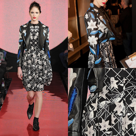 Holly Fulton embellished leather jacket AW13