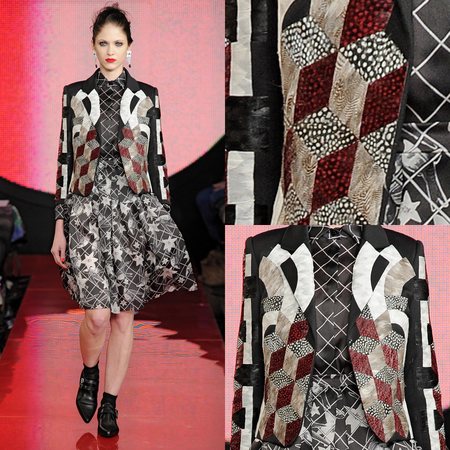 Weaving the delicate feather trend into intricate designs is a tricky process...