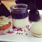 Desserts on offer at Le Méridien's Terrace Bar and Grill, Piccadilly