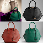 COLOUR TREND: Burberry's jewel Orchard handbags