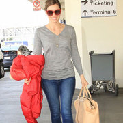 Jessica Biel at LAX airport
