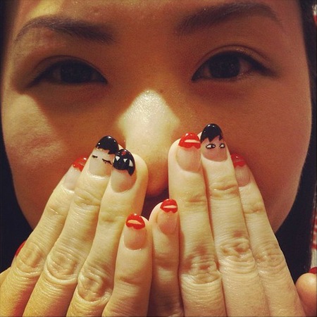 Lulu Guinness Nail art