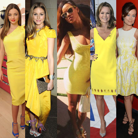 ... look as she showed off her bright yellow summer dress on Instagram