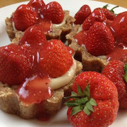Wimbledon Raw Strawberry Tarts by Rebecca Kane