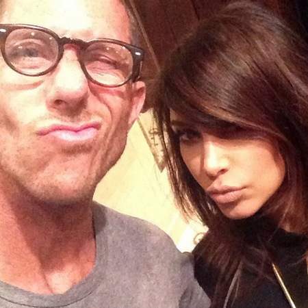 Kim Kardashian and hairdresser Chris McMillan