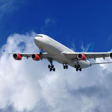 Plane in the sky