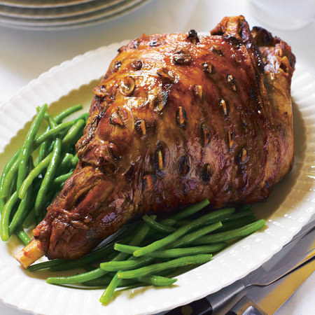 Roast leg of lamb