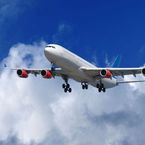 Plane in the sky