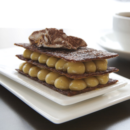 Coffee and cinnamon Mille feuilles