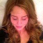 Lydia Bright dyes hair brunette