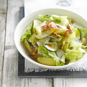 Salad Ideas: Caesar Potato Salad with sliced courgettes 