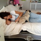 Amy Childs does the dungarees trend