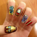 NAIL ART: Iron Man nails by celebrity artist Grace Humphries